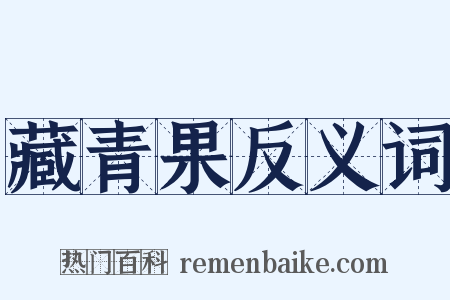藏青果反义词是什么意思的图片